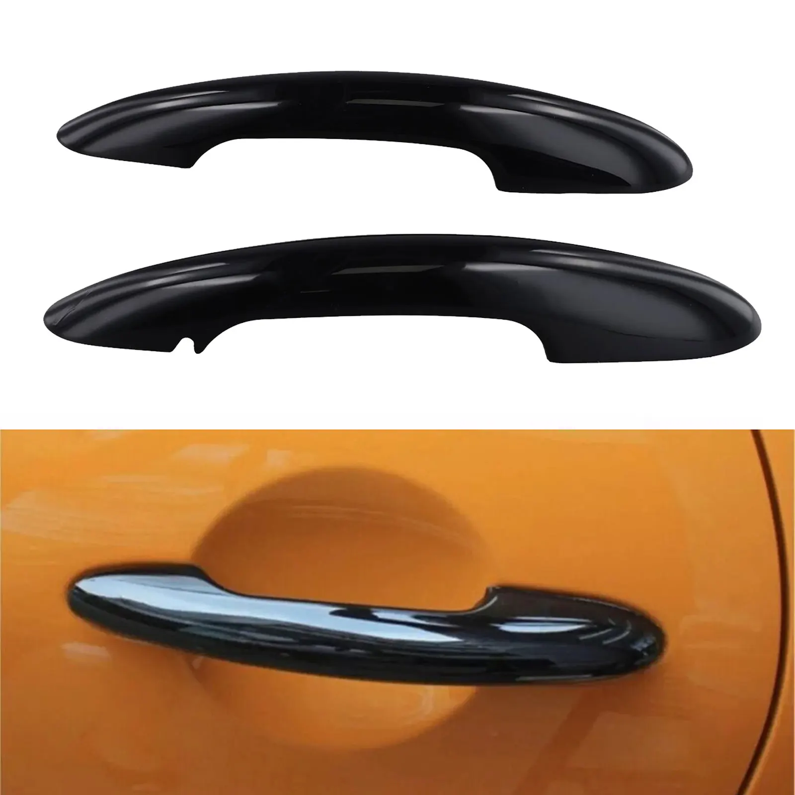 

2pcs Glossy Black Car Door Side Handle Cover Trim For BMW MINI For Cooper F54 F55 F56 F57 F60 Car-Styling Accessories