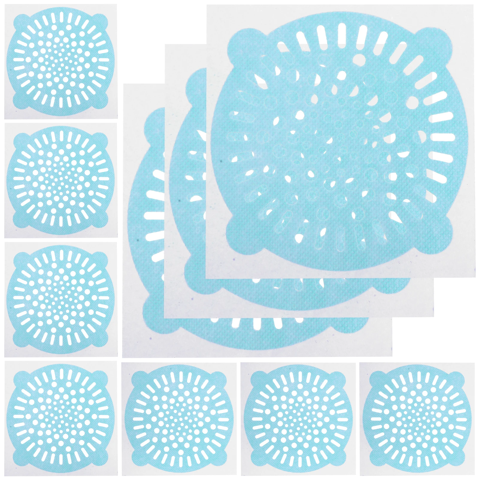 

10Pcs Shower Drain Hair Catcher Disposable Filter Stickers for Kitchen Bathroom Sink Drain Cover Hair Catcher for All Sinks