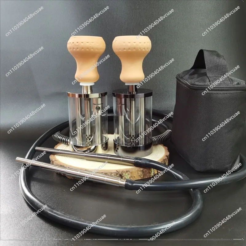 Cross-border Supply Portable Arab Shisha, Small Steel Cannon Shisha Hookah Small Hookah