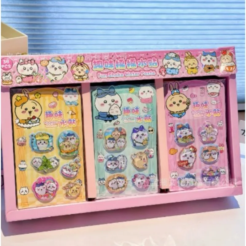 Cute 3D Water Shake Stickers Fun DIY Decorative Stickers Phone Cases Laptop Accounts Creative Cartoon Shake Sand Stickers