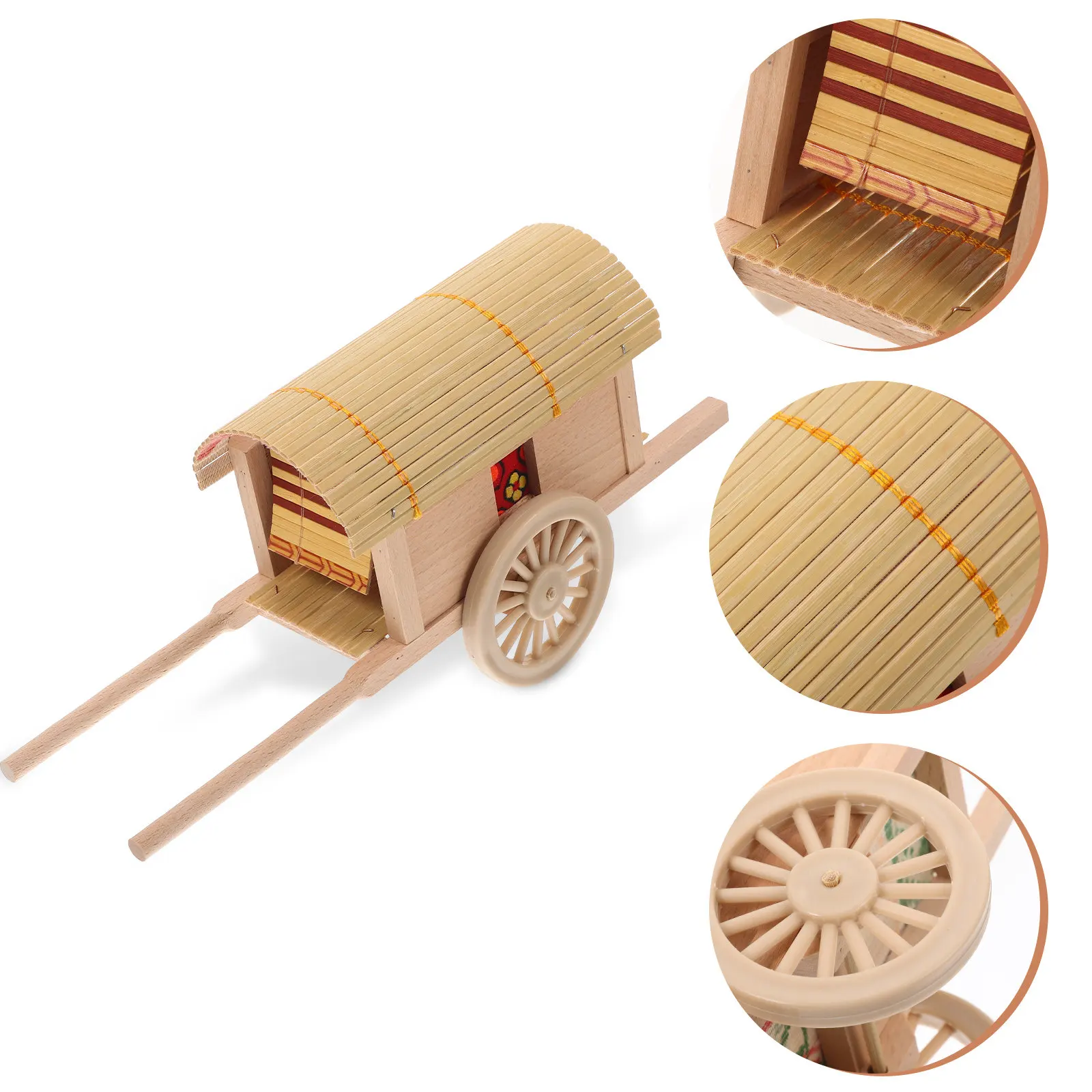 

Деревянная имитация кареты, премиум-класс, из АБС-пластика, винтажный дизайн, декоративное украшение для дома, офиса, спальни, настольный декор, игрушка для детей, подарок