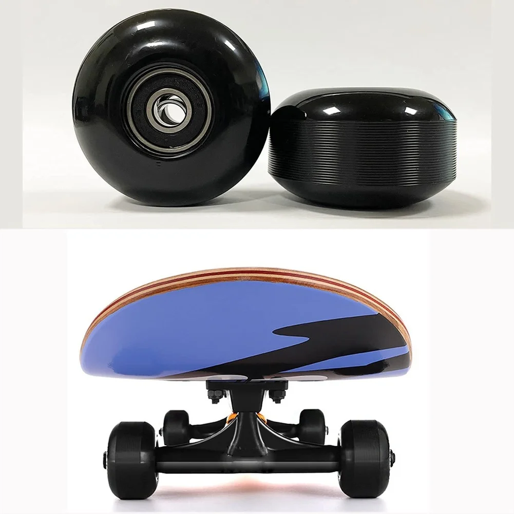 

4Pcs Skateboard Wheel 52x32mm 95A Hardness PU Wheels With ABEC-9 Bearings For Double-Kick Skateboards Wheel Replace Accessories