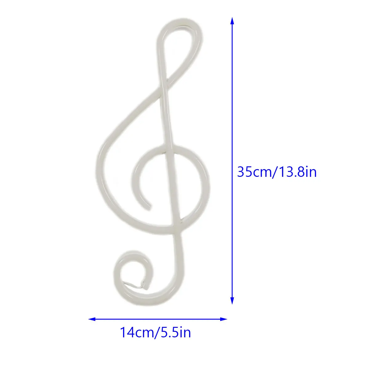 Powered Colorful Neon Lamp LED Music Note Neon Light  Wall Mounted Music Note Nightlight Table Light Home Decor