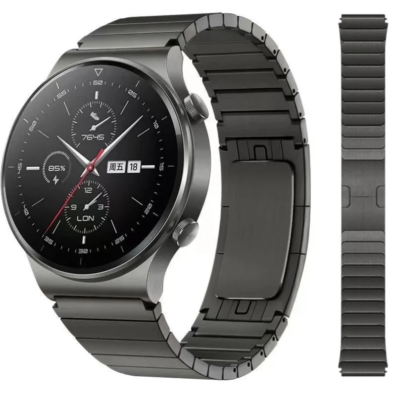 �y�Z�[�����z22mm ���^���o���h Huawei Watch 5/GT6/5/4 Pro 46mm �X�e�����X�X�`�[�������X�g�o���h Amazfit Active Max/Balance 2 1/Oppo Watch X3/S �p