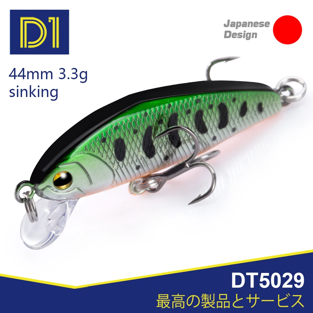 D1 SMITH D-INCITE Minnow Lures Sinking Wobblers 44mm 55mm Crankbait High-quality Artificial Hard Bait Tackle 2020 set