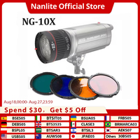 Nanlite Nanguang NG-10X Fresnel Lens 10-40° 5X Focusing Adapter Lens Kit for Bowens-fit LED Lights with 4 Color Filters