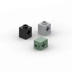 20PCS MOC Parts 73230 High-tech Brick 1x1 con asse foro compatibile mattoni fai da te Assmble blocchi da costruzione particella