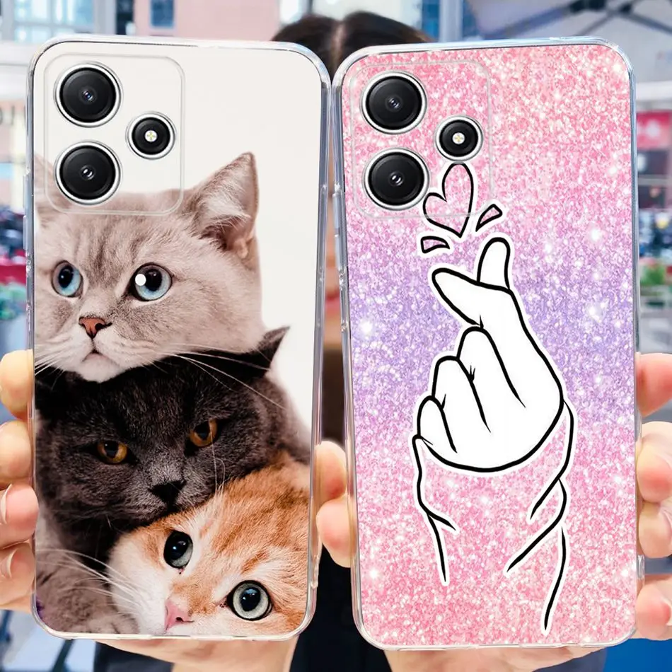 

Мягкий силиконовый чехол для Xiaomi Redmi 12 5G Global Cute Clear TPU Phone Back Cover для Redmi 12 5G Funda Redmi12 5G 2023