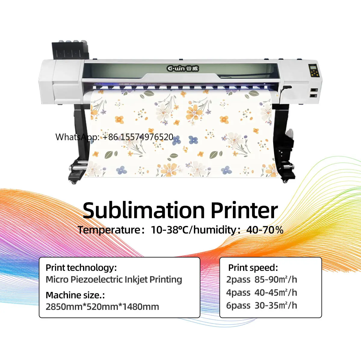 2026 - High-quality 1.6m/1.8m/6ft sublimation T-shirt printer, large format machine for garment printing, sublimation paper.