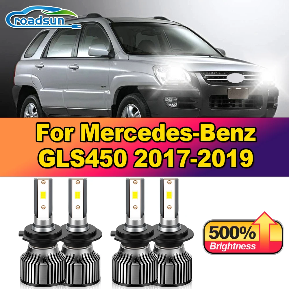 

240W Turbo Auto Lamps 40000LM CSP Chips LED Headlight Bulbs 12V 6000K Front Lights For Mercedes-Benz GLS450 2017 2018 2019