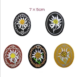 German Mountain Troops Sleeve Embroidery Edelweiss Insignia Armband Patch