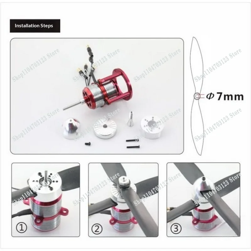 Coaxial twin-propeller vector motor, counter-rotating high-speed motor, vertical take-off and landing power parts