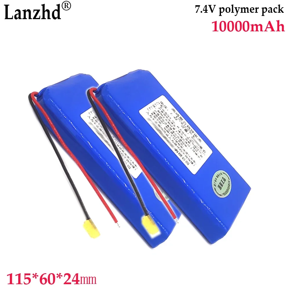 1-8pcs 7.4v 8.4V polymer lithium battery pack For Smart lock Large capacity Bluetooth speaker Small fan speaker batteries 10Ah