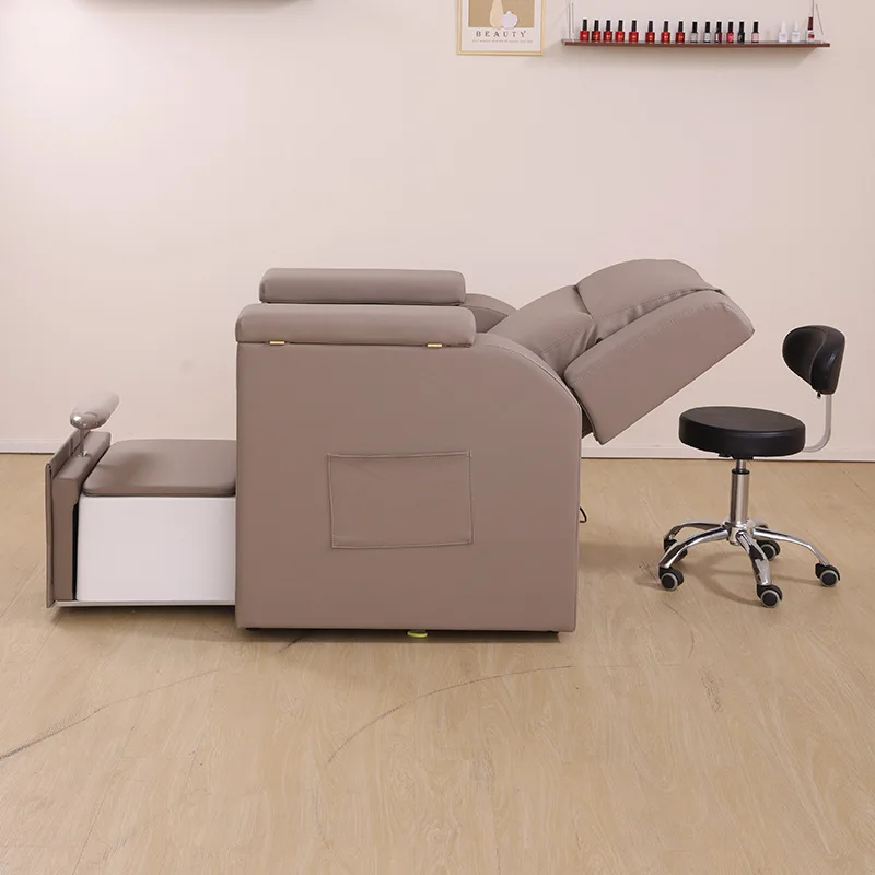 Pedicure Spa Foot Massage Chair With Adjustable Seat & Backrest Glass Material Pipeless Jet System-Wholesale Price
