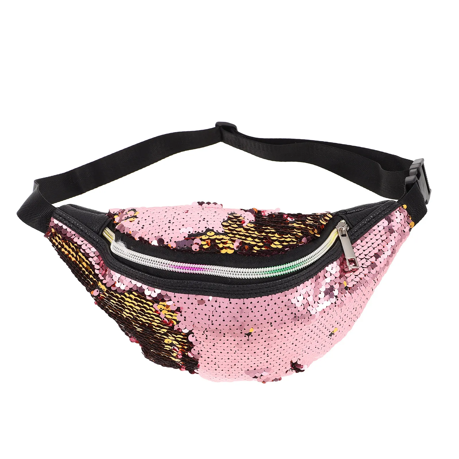 Mermaid Sequin Waist Bag Belt Fanny Pack Beach Accessories Women Adjustable Shiny Sports