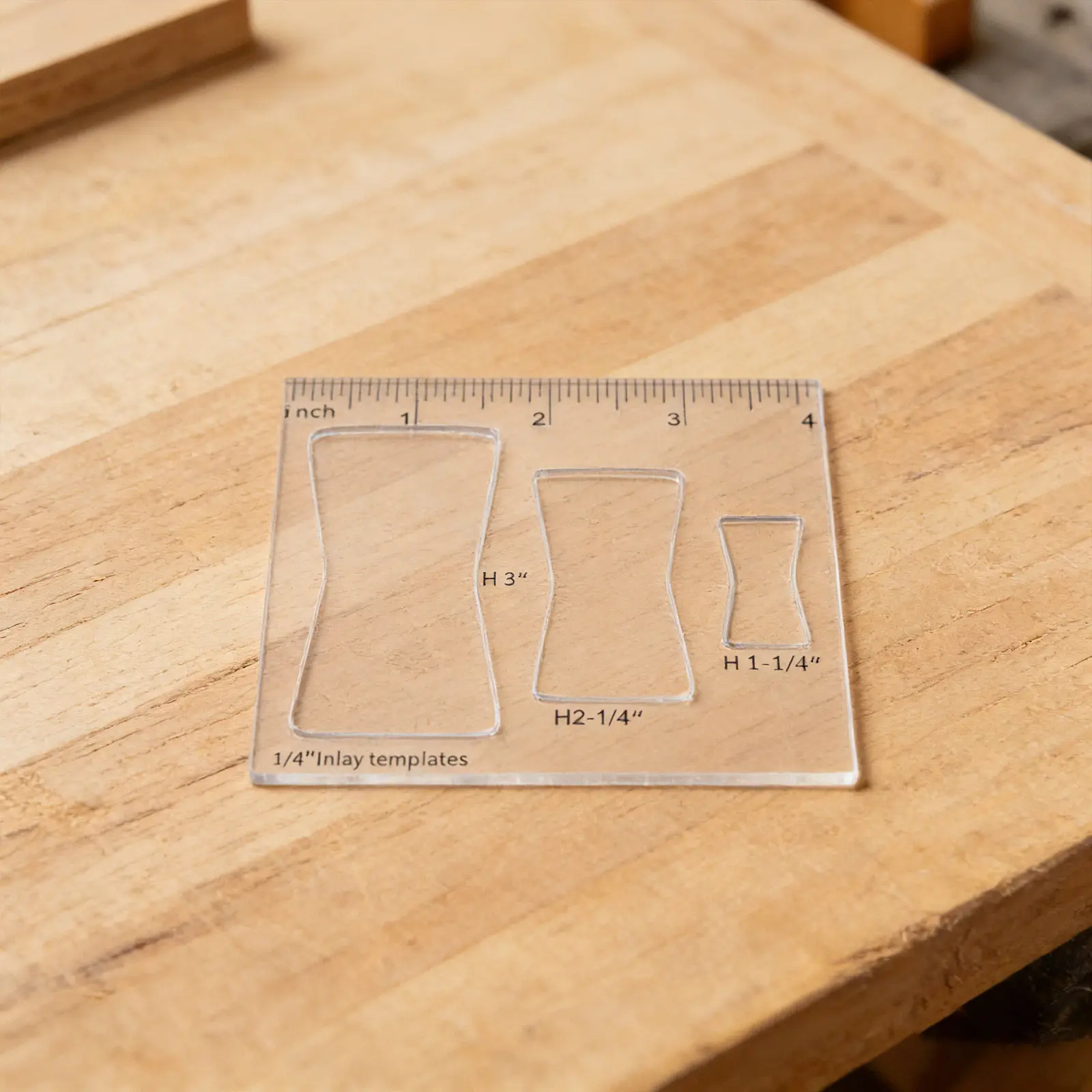 3Pcs Woodworking Router Template Kit Acrylic Bow Inlay Templates for Precise Decorative Wood Carving Stable Quick-Detach