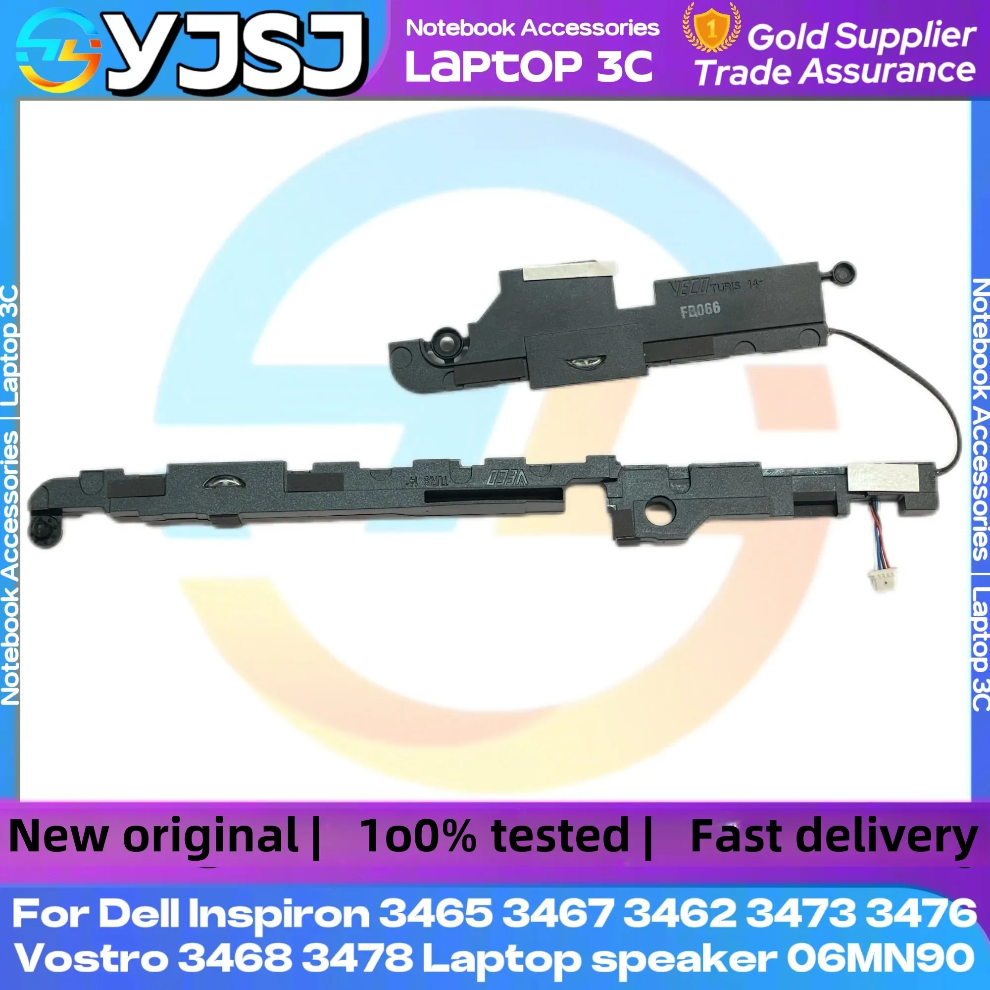 New Original Laptop Speaker For Dell Inspiron 3465 3467 3462 3473 3476 Vostro 3468 3478 06MN90 New Built-in speaker