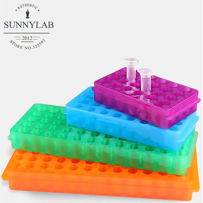 1pcs 24/32/60/80/96 Holes Double-sided Plastic Centrifugal Pipe Rack Lab PCR /EP Tube Holder 0.5/1.5/2ml Centrifuge Tube Shelf