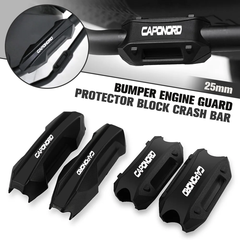 

25mm Bumper Engine Guard Protector Block Crash Bar Decorative For Aprilia Dorsoduro 750 900 Caponord 1200 Shiver 750 900 Tuono