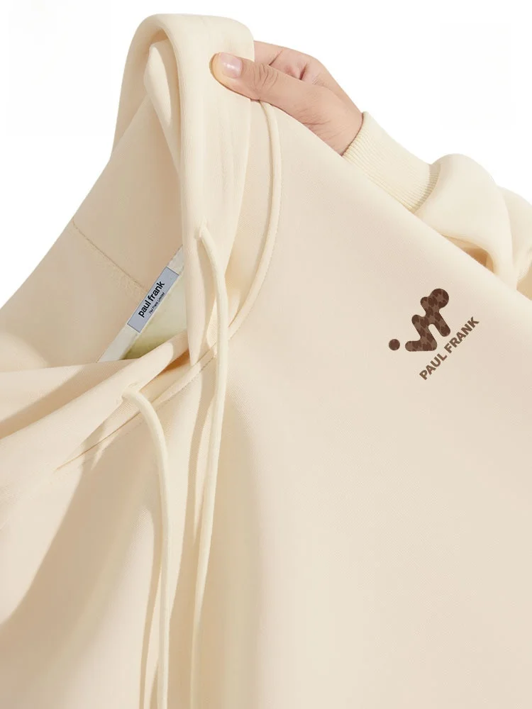 

Hooded Sweatirt Thiened Long Sve Men's Winter Clothing Youth Faion Cotton Polyester Blend Couple Match