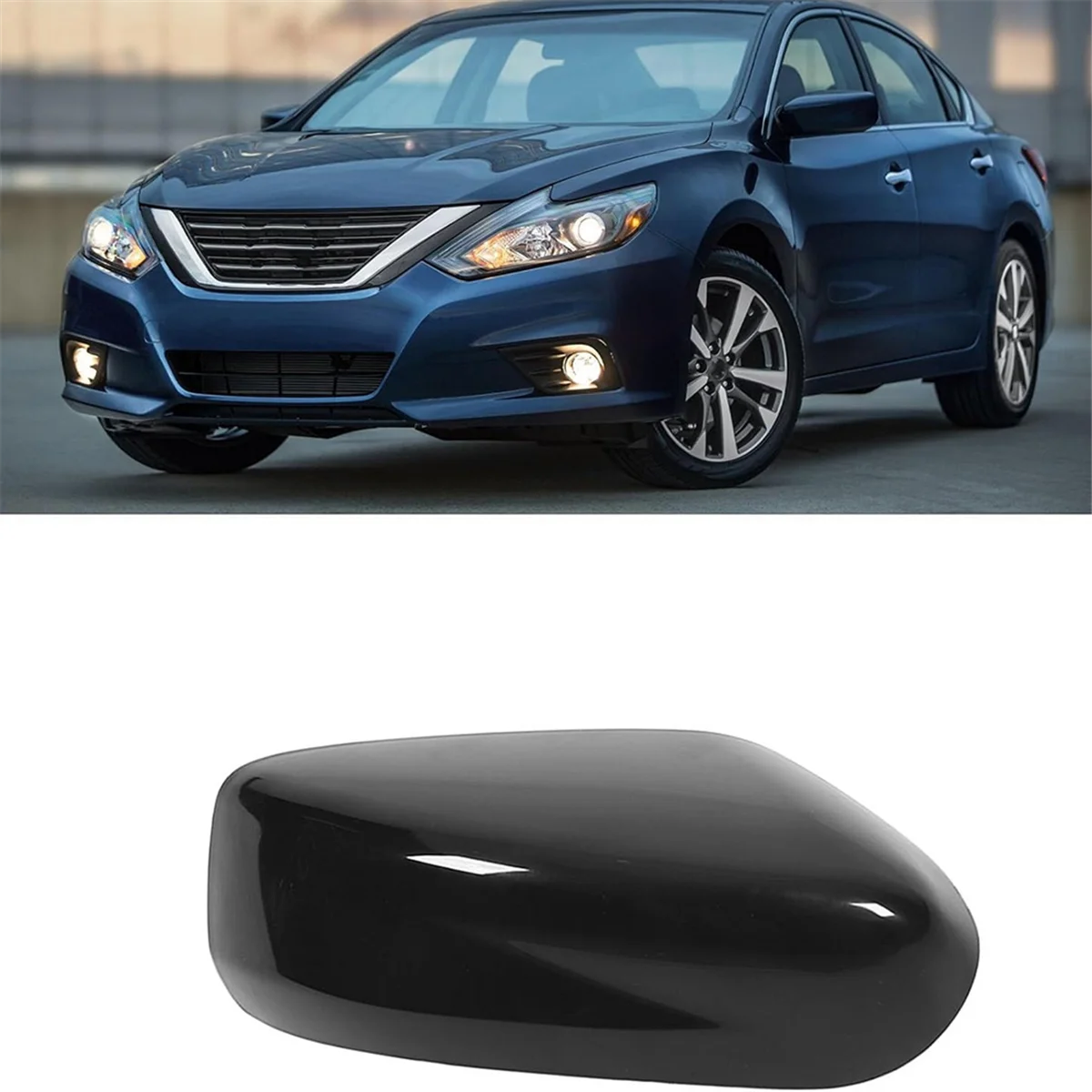 Car Rear View Mirrors Cover for 2013-2018 Side Wing Mirrors Shell Reflective Mirror Housing