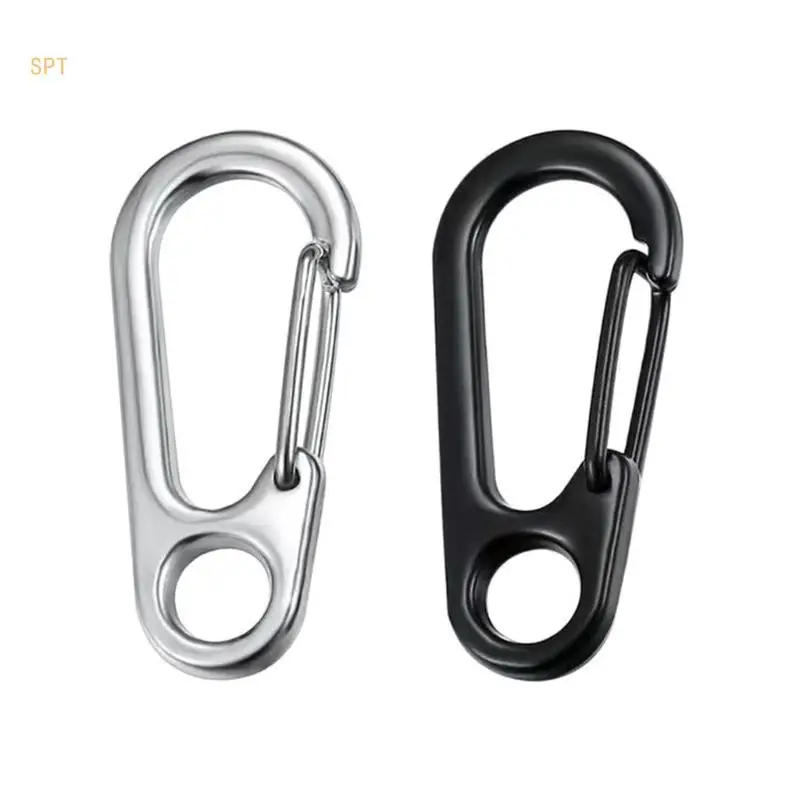 10Pcs Keychain Alloy Carabiner Keychain Clip Multifunctional Carabiner Keychain 714F