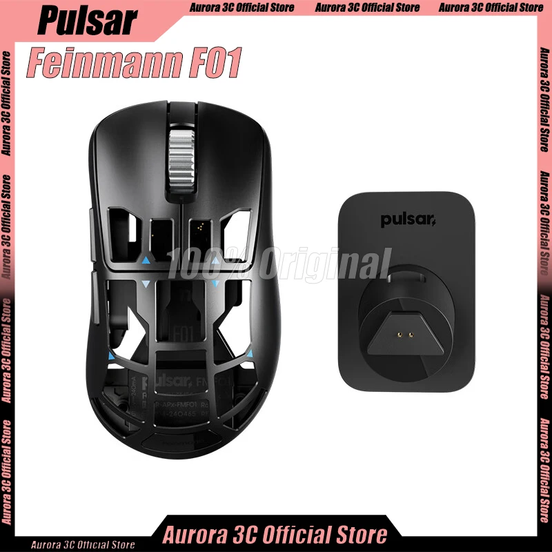 Pulsar feinman f01 gamer mouse sem fio f01 liga de magnésio suporte 8khz paw3395 personalizado leve csgo esort fps gamer ratos