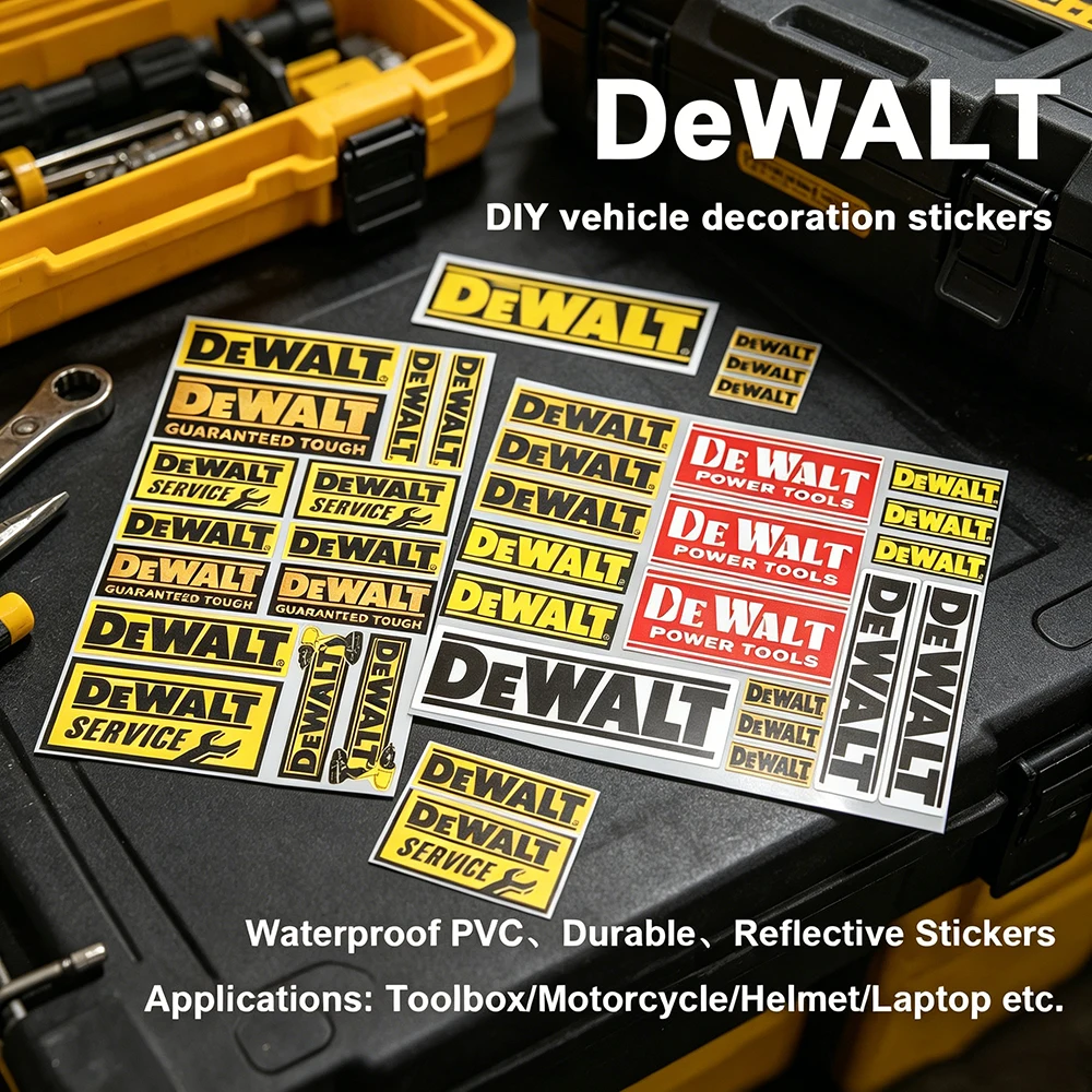 Workshop Tools Logo - Krachtige gereedschap multi-patroon logo stickers waterdichte