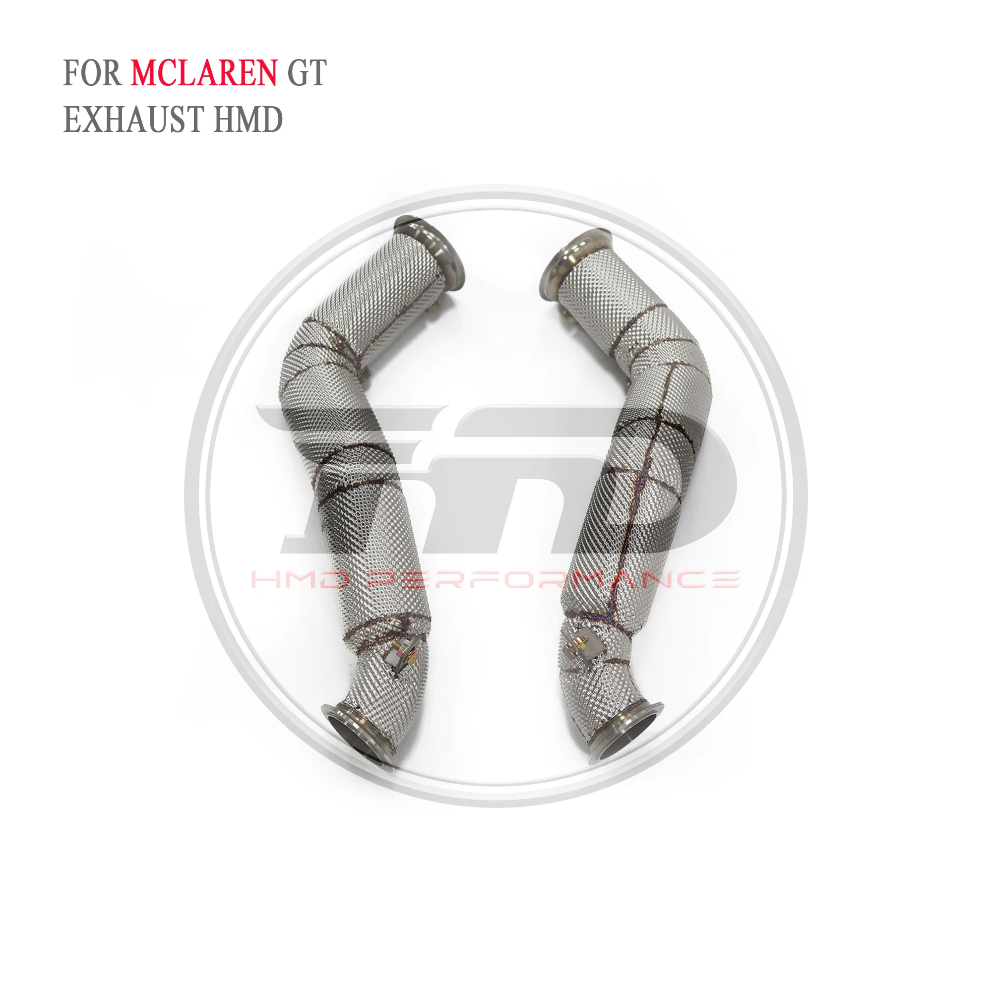 

HMD Exhaust System Stainless Steel Performance Downpipe for McLaren GT 4.0T With Heat Shield 3.5 Inch Pipe