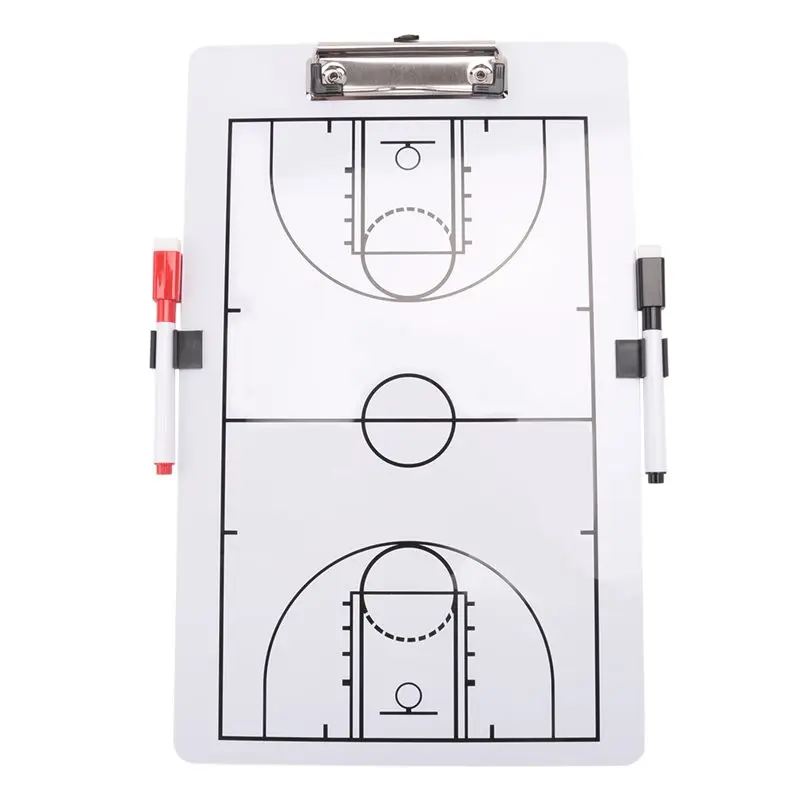

HOTB72A Dry Erase Coaching Board Basketball Guidance Board Double Sided Design Strategy Board Whiteboard For Basketball