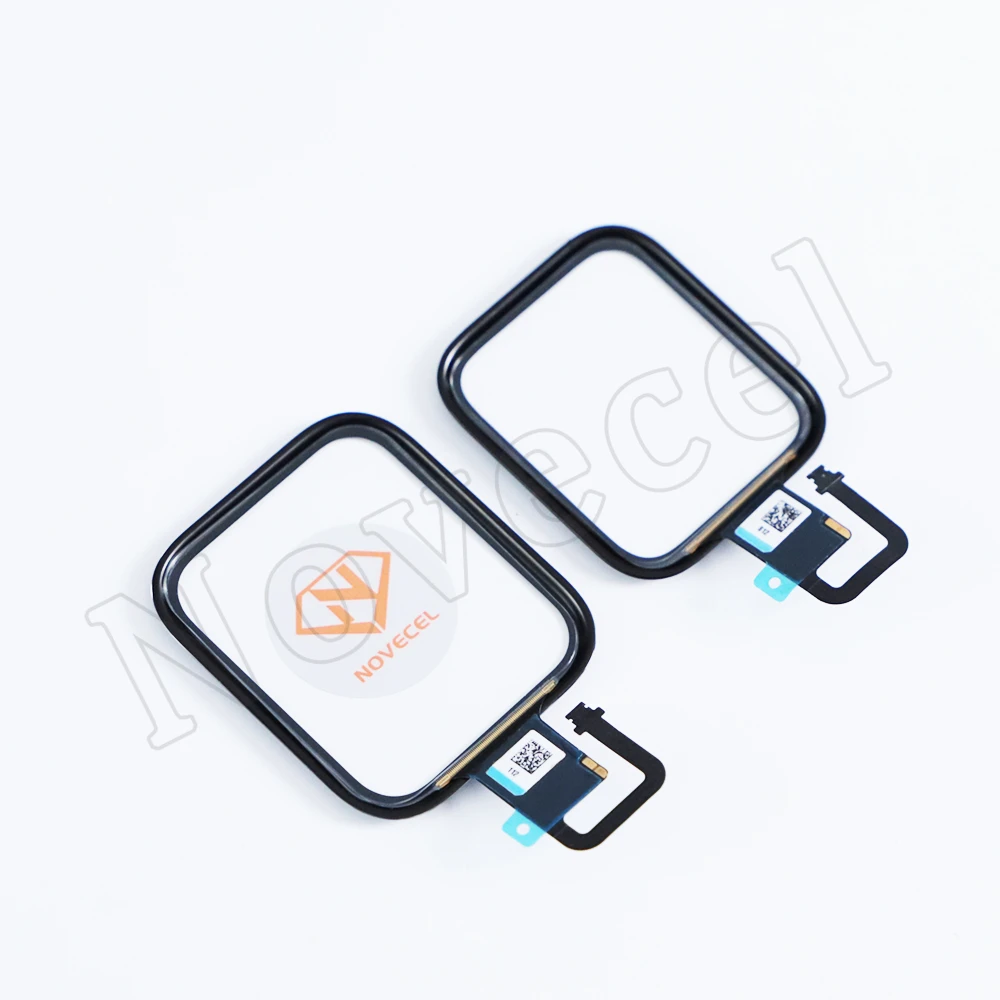 Novecel 5pcs For Apple Watch Series 3 4 5 6 7 8 SE 38 42mm Touch Digitizer Glass Screen+OCA Film External Lens Panel Replacement
