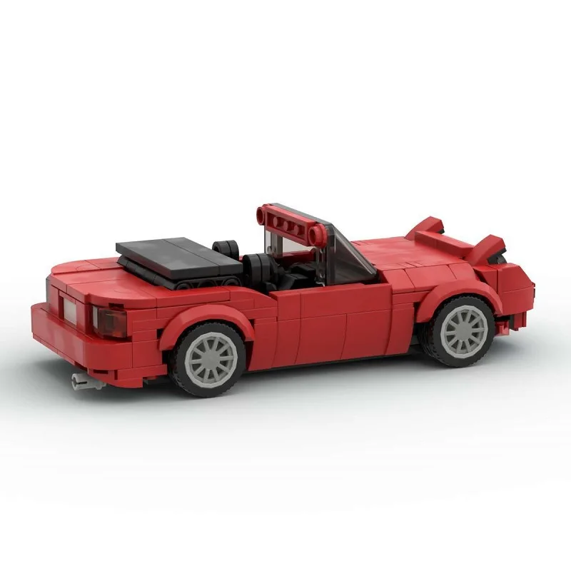 MOC Open Car Toy Building Blocks Modello Auto sportiva Giocattolo da corsa Assemblaggio Mattoni Giocattoli Regali di compleanno Giocattolo fai da te