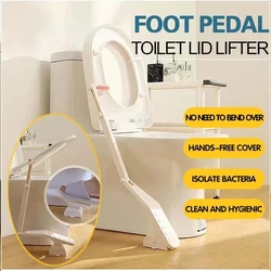 Universal Touchless Toilet Lid Lifter Anti-dirty Foot-operated Toilet Seat Lid Holder Opening Device Bathroom Accessories