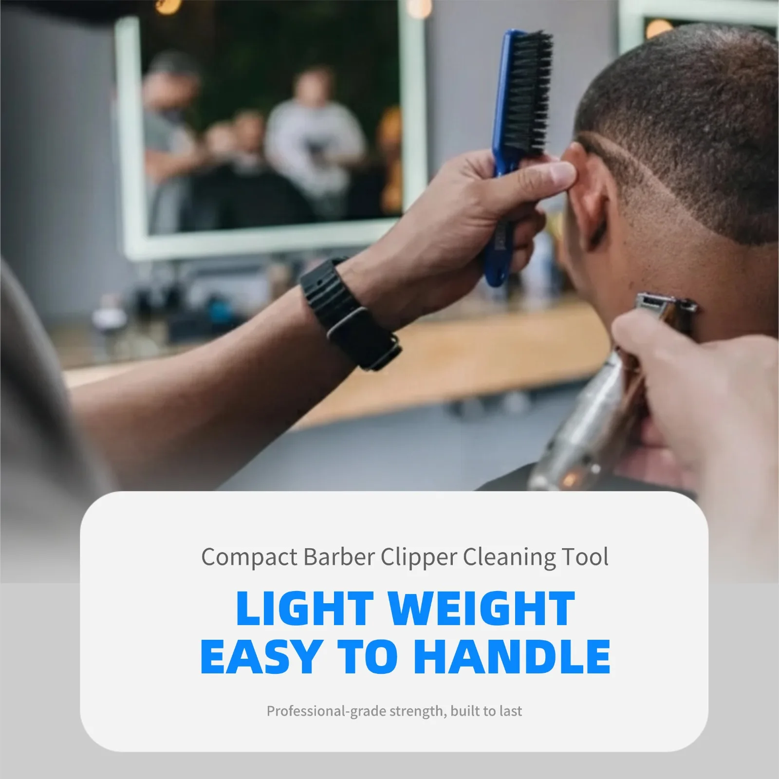 Barber Haircut Retro Oil Head Fade Brush Men Beard Styling Brush Hairdressing Soft Hair Cleaning Brush Salon Hair Styling Tools