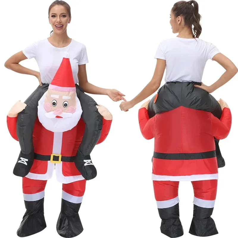 Carnaval de Navidad divertido Cosplay Santa Claus adulto Disfraz Disfraz inflable disfraz ropa para actuación Festival Cosdea