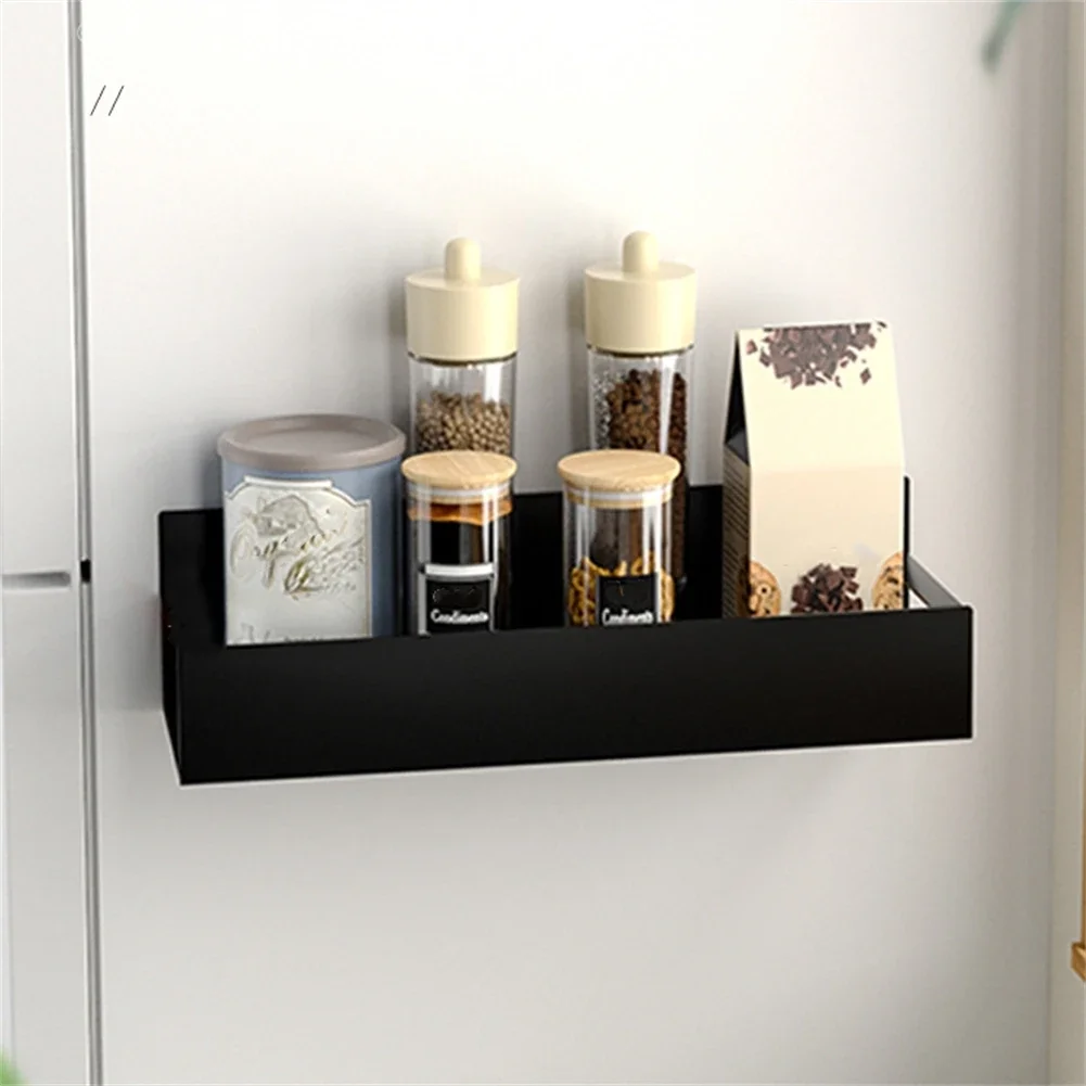 Brightness Moveable Magnetic Spice Rack Magnetic Refrigerator Shelf Wide Compatibility Specifications Stable And Non Slip Use