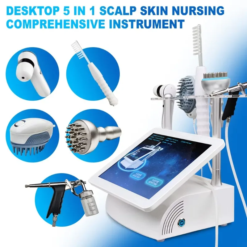 5 in 1 Desktop Scalp Analyzer Machine with HD Screen and 3D Technology for Hair Growth and Scalp Care