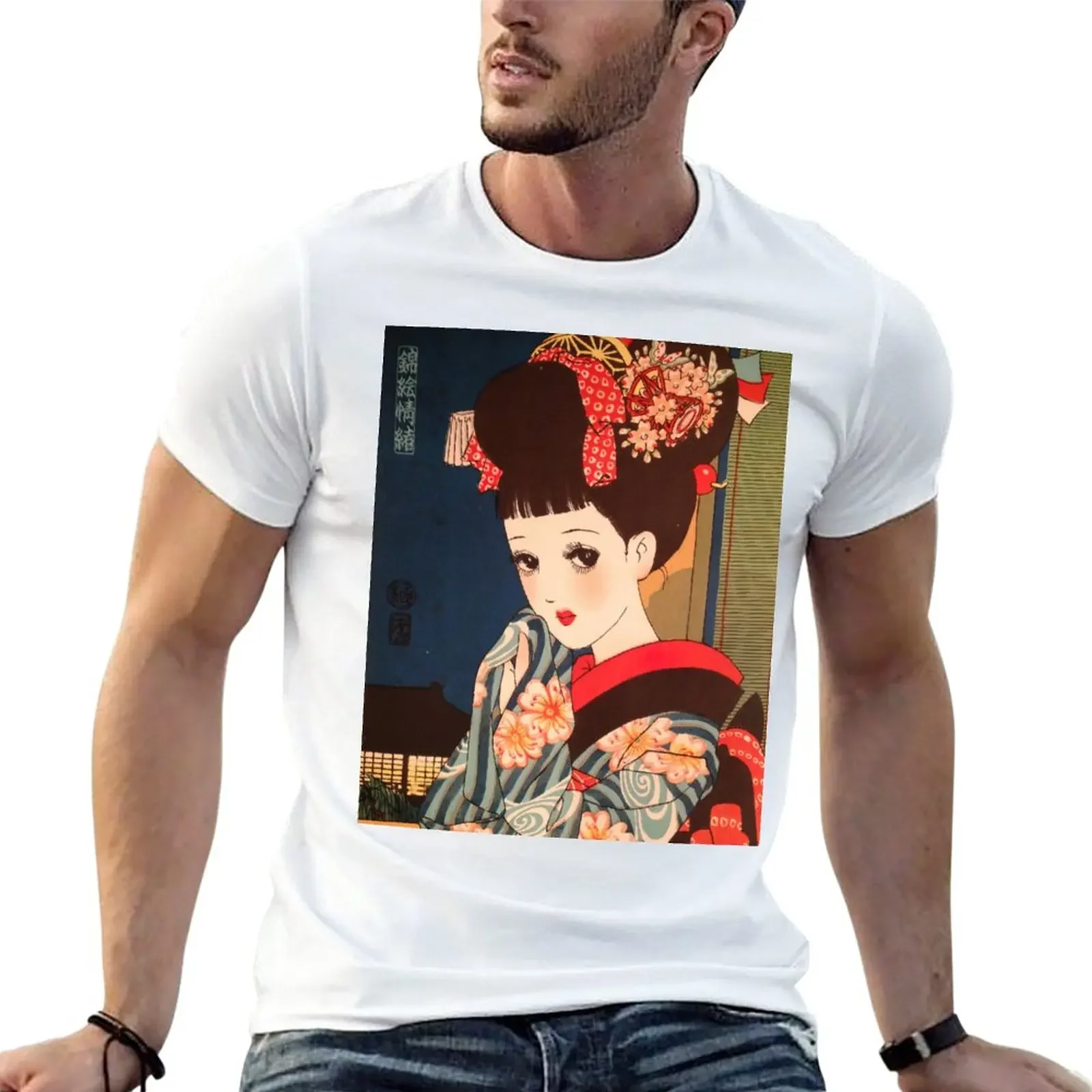 Junichi Nakahara - Maiko Geiko T-Shirt boys whites sweat customs design your own T-shirts for men cotton