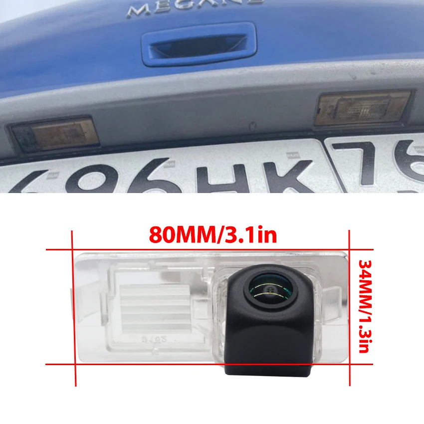 170 Degree 1080P HD CCD Vehicle Rear View Camera For Renault Fluence Dacia Duster Megane 3 For Nissan Terrano Car Fisheye Lens