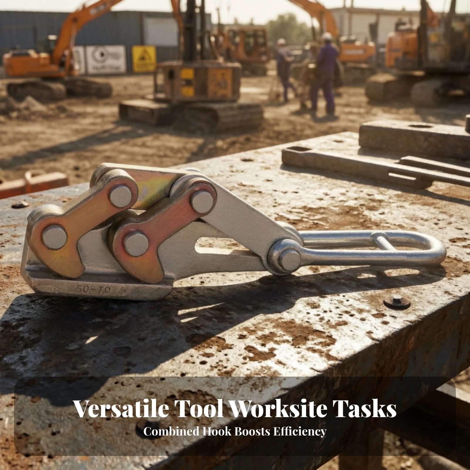 Double-Jaw Wire Grip Heavy-Duty Wire Rope Puller Cable Grip Zinc-Plated Steel Cable Puller High Strength for Linemen