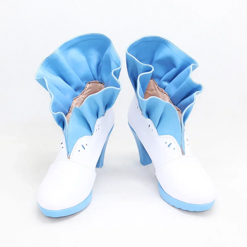 Shimamura Uzuki تأثيري أحذية بو أحذية من الجلد هالوين كرنفال الأحذية تأثيري الدعامة مخصص