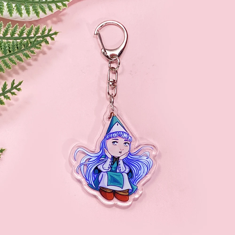 1/7Pcs Anime Witch Hat Atelier Acrylic Car Keychain Cute Backpack Pendant Funny Bag Charms Accessories Decoration Holiday Gifts