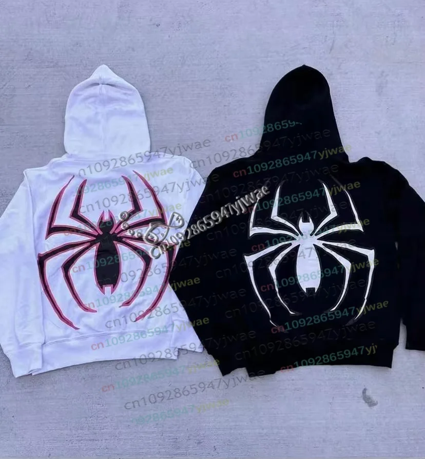 Reißverschluss- und Pullover-Hoodie mit Spider 3D-Druck für Damen und Herren, Streetwear, Harajuku, Grafik-Oversized-Jacke, Punk, Gothic, Y2K, Kinder-Hoodies – Detail 7