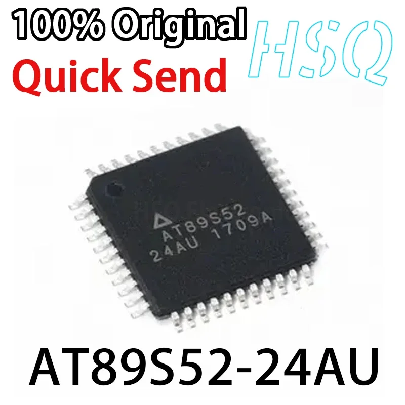 1PCS New Original AT89S52-24AU 8-bit Flash Microcontroller AT89S52 8051 Chip TQFP44