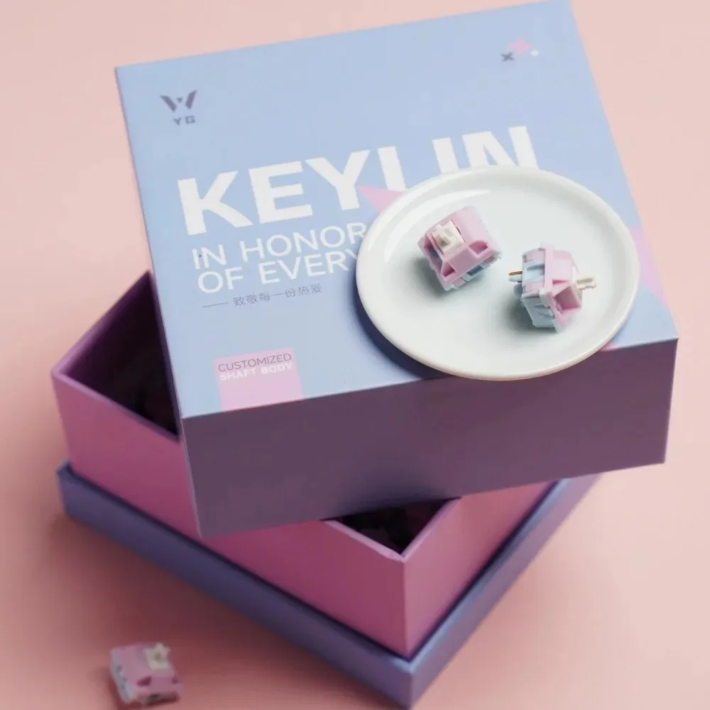 YG Studio KEYLIN Switch Hifi Stuffy Sound Switches 38g Quick Trigger Customized Mechanical Keyboard Switch Gaming Accessories.