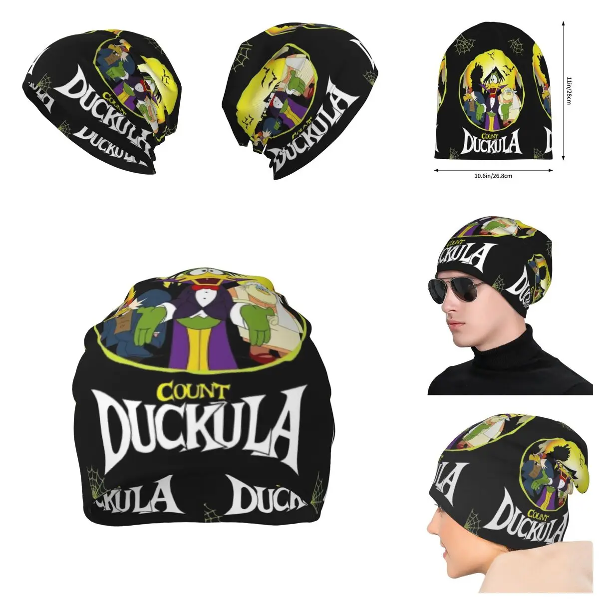 Count Duckula Vampire Lord The Castle Straight Unisex Punk style, Beanies Hat For Men And Women Outdoor Hat