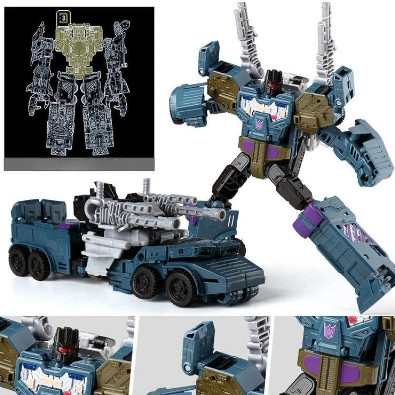 Transformations Action Figure Toy HaiZhiXing 5in1 Combiners Brawl Swindle Onslaught Model Deformation Car Robot Birthday Gift