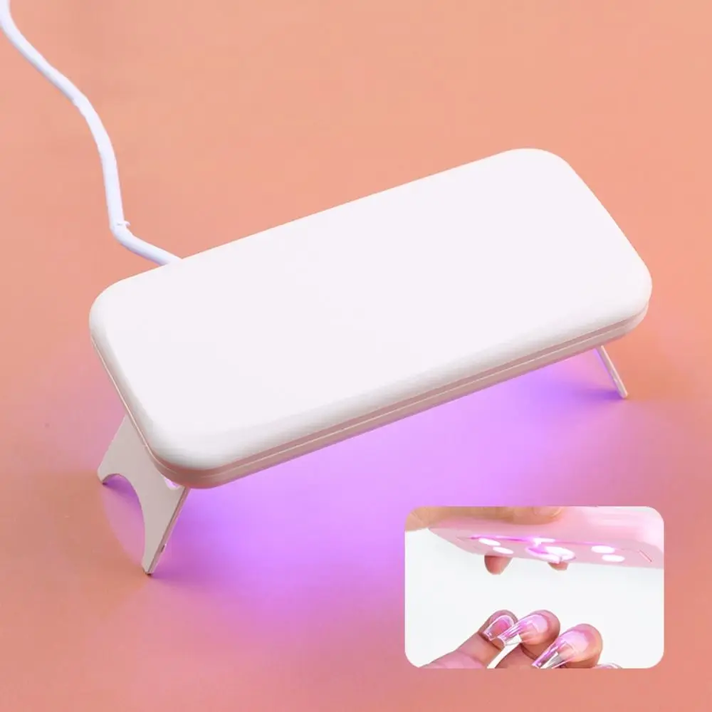 Novo mini secador de unhas 6w com cabo usb lâmpada manicure portátil lâmpada do prego