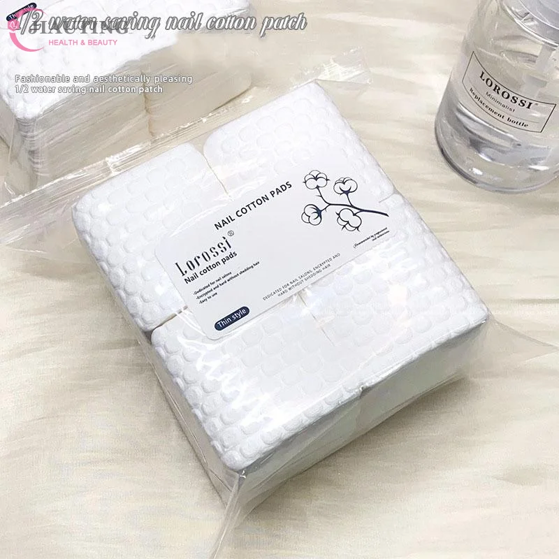 Tampon de coton pour ongles, dissolvant de vernis, Gel propre, serviettes de manucure, lingettes non pelucheuses, nettoyant en coton, tampons en papier, outil de vernis, 200/500 pièces