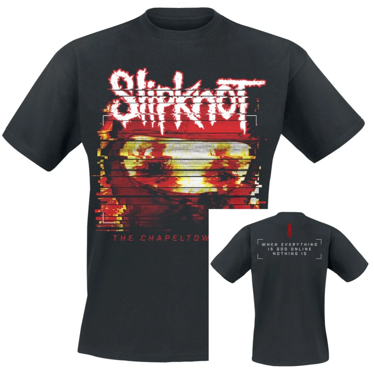 Camiseta The Chapeltown Rag Glitch Slipknot para hombre y mujer, camiseta gráfica con estampado de banda, camiseta de verano 100% algodón